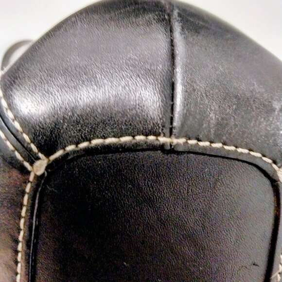 COACH Y2K BLACK JACQUARD SIGNATURE SOHO HOBO SHOULDER BAG, PURSE - Picture 10 of 10